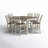 Alohna 6 - Person Solid Wood Top Four Leg Dining Set