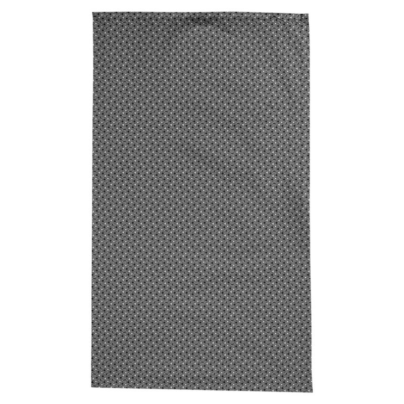 Nappe à motif géométrique 100% coton leffel, Noir / Blanc