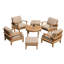 Outdoor 7 - Piece Teak Conversation Set