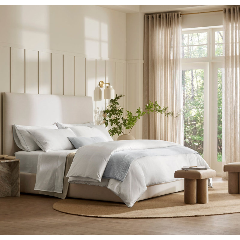 Signature Embellished Duvet Set, Full;Queen, White;Shore
