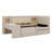 Upholstered Daybed With Drawers, Shelves, Flip Cabinets & Side Table-1589733494