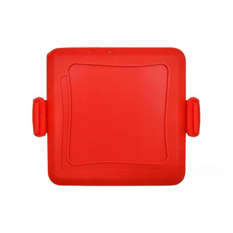 Moule à sandwich tout-en-un en silicone + fer, 16 x 14 x 3 cm, silicone de qualité alimentaire, revêtement antiadhésif, lavable au micro-ondes et au lave-vaisselle, machine à déjeuner compacte pour le pain, les saucisses, les ailes de poulet