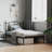 Bralon vidaXL Metal Bed Frame with Headboard & Slats, No Mattress, Easy Assembly-1084282207-1084282202