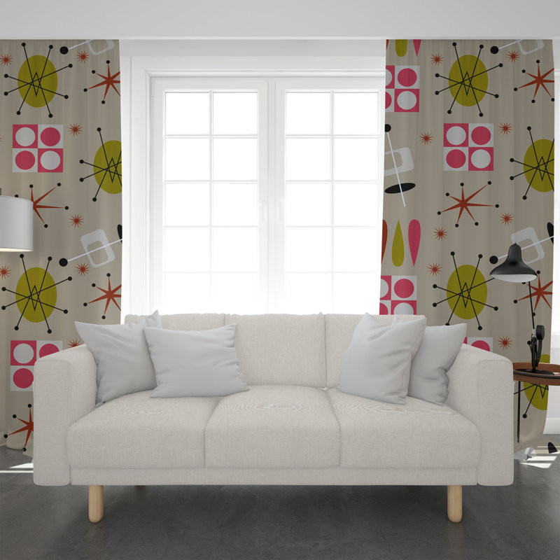 Paire de rideaux obscurcissant en polyester Clitheroe, L 40 po x H 61 po