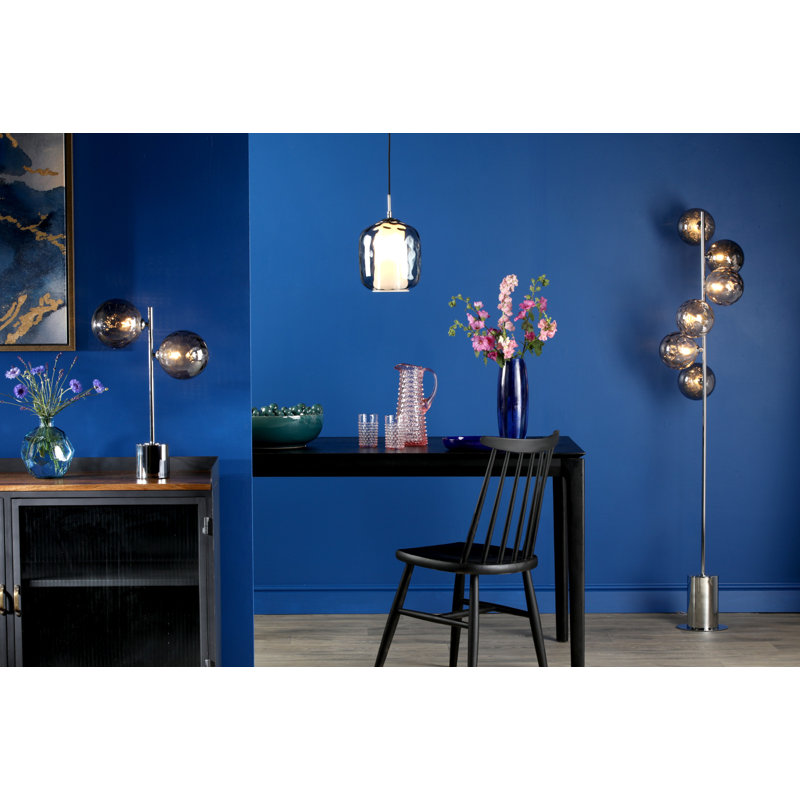 Abdinajib 1 - Light Jar Pendant, Polished Chrome, Smoked