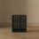 Table de chevet 22 po Novara en noir (2 tiroirs)
