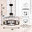 6-Light Dimmable Drum Crystal Chandelier-957311082