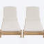 Chaise longue avec coussin Mallacia