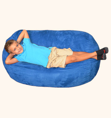 Breton Bean Bag Chair & Lounger, Royal Blue
