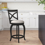 Brumback Swivel Upholstered Stool