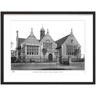 Newark On Trent, Free Library 1890 - Single Picture Frame Print