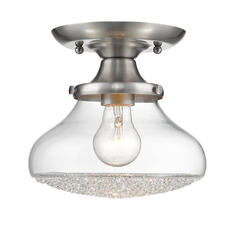 Glass Semi Flush Mount