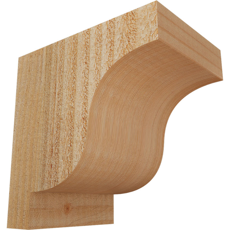 Newport Corbel, H 6 po x l 4 po x P 6 po, Sapin de Douglas, Sciage brut