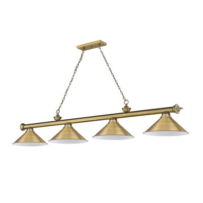 Luminaire suspendu pour table de billard 4 lumières Annaleisa