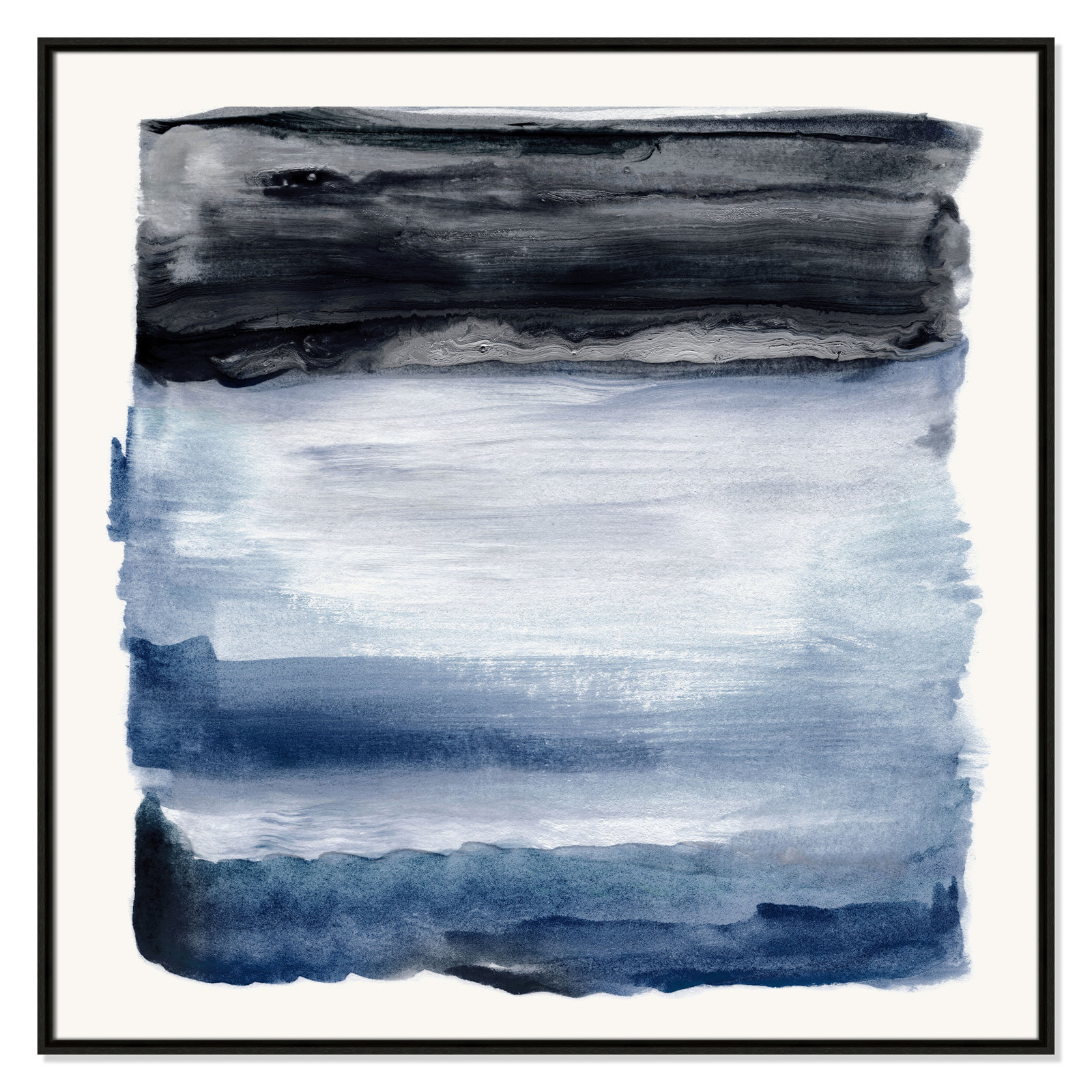 Navy Sky I Print by Nan, Espresso, 41.5" H x 41.5" W
