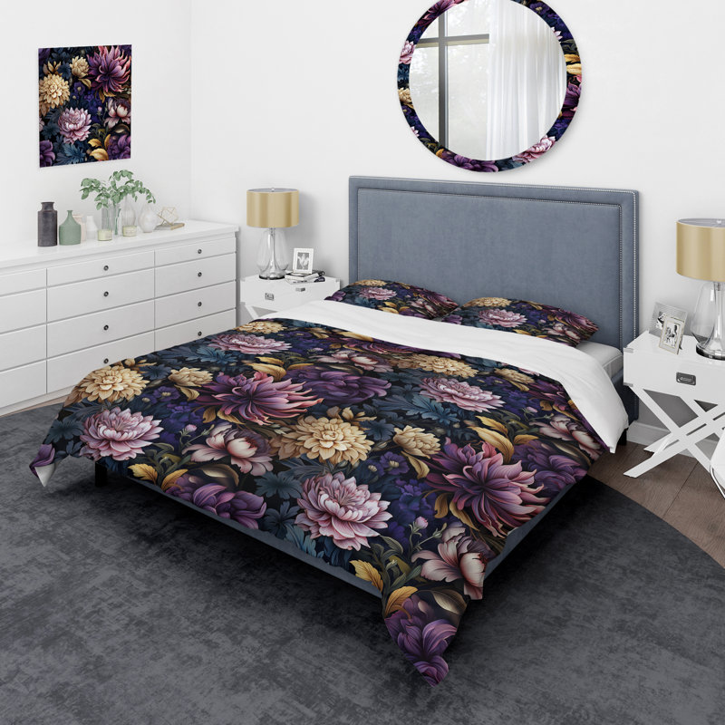 Ensemble de housse de couette Deep Emerald, Housse de couette pour très grand lit et 2 très