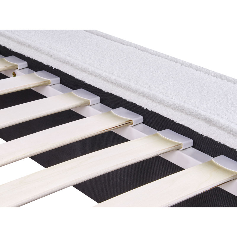 Bunel Upholstered Bed, White