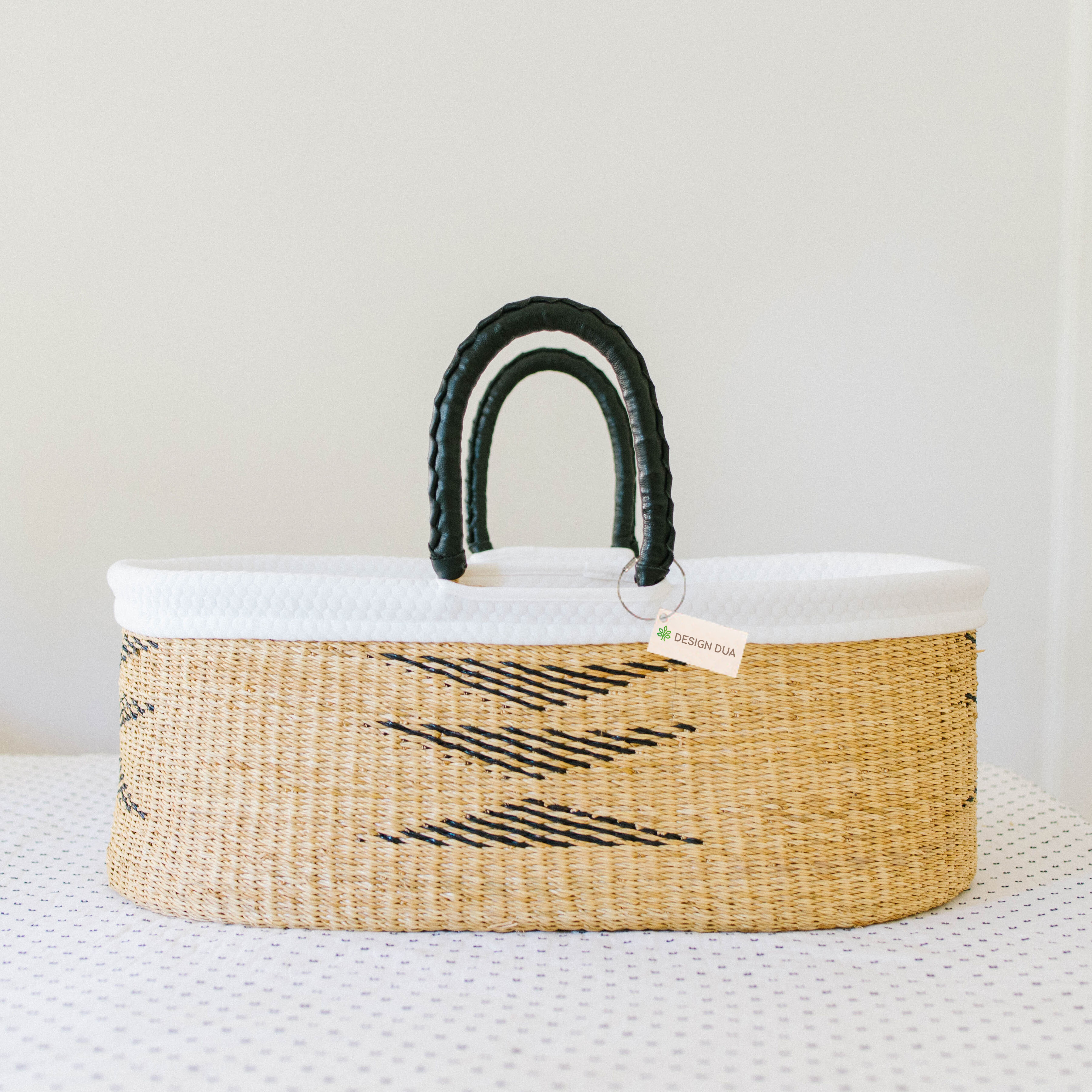 Baby Shower Gift - Handmade Moses Basket in Rabbit Design
