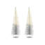 Ombre BB Tree - Set of 2 - 7.5" x 7.5" x 23.6" - White/Silver