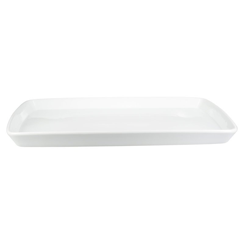 BIA Cordon Bleu Set of 2 Lido Rectangular Porcelain 16.75" and 18.75"Platters