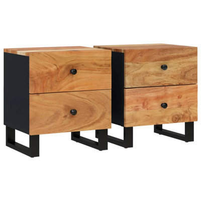 Luling 2 - Drawer Iron Nightstand by Loon Peak
