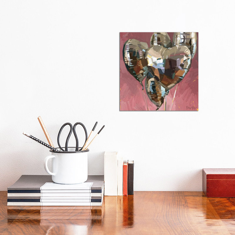 Highland Cattle by Teddi Parker - Wrapped Canvas Gallery-Wrapped Canvas Giclée, Wrapped Canvas, 12" H x 12" W