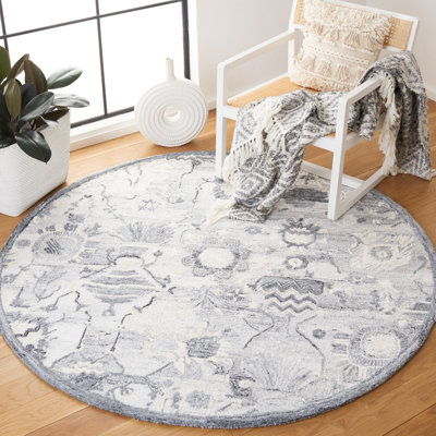 Tapis floral performance touffeté à la main Glamour