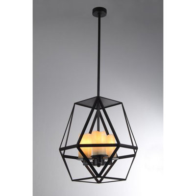 Luminaire suspendu géométrique 3 lumières Aishani