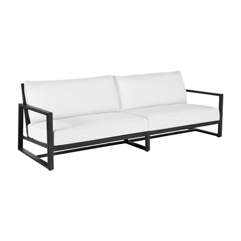 Avondale Aluminum Sofa - Slate Gray, Slate Gray, Welt, Bali Pearl