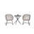 3-Piece Outdoor Wicker Bistro Set