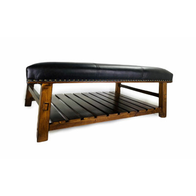 Faux Leather Upholstered Storage Bench