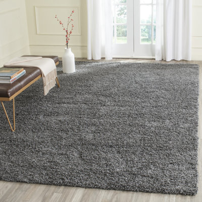 Tapis de couleur unie à poils longs Rizco Performance