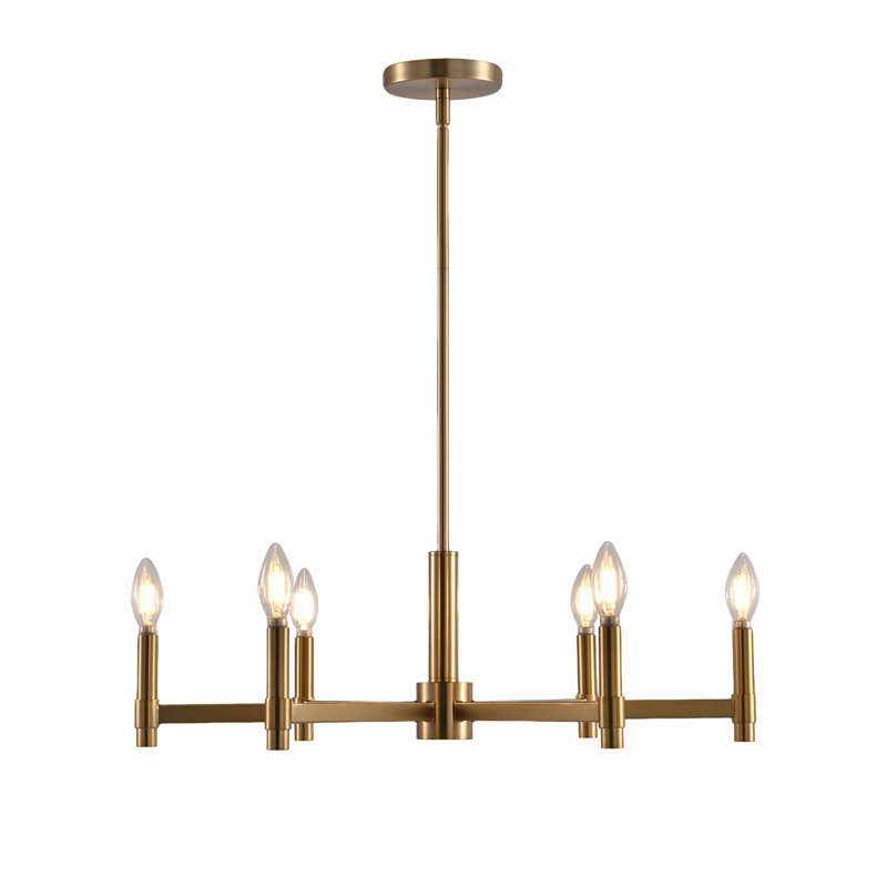 Mid-Century Modern 6-Light Sputnik Chandelier
