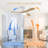 42" Flush Mount 3-Solid Wood Blade Ceiling Fan Led Light, Silent Remote Control-1253806621