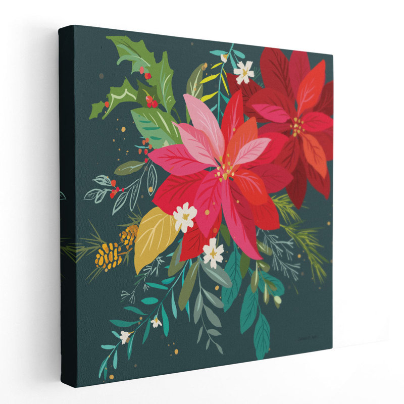 Graphic Christmas II - reproduction d'art sur toile, H 24 po x l 24 po