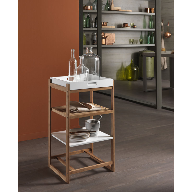 Edlira 45cm W Solid Wood Shelving Unit