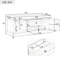 Banc de rangement avec 2 tiroirs et 2 armoires-4851519