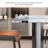 Modern Rectangular Luxury Stone Dining Table Sets-105320845