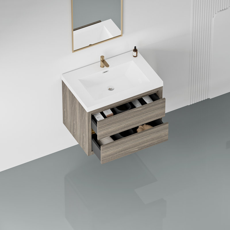 Meuble-lavabo flottant avec lavabo Lechlade