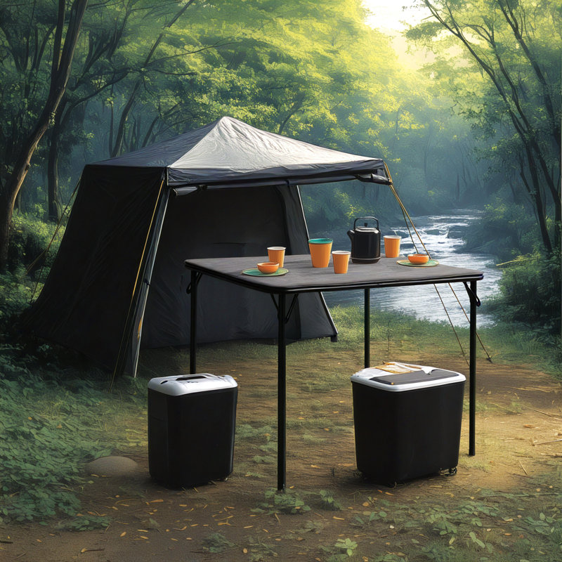 Fern Square Steel Picnic Table - 34" x 34"