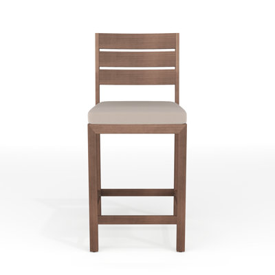 Martha Stewart Bedford All-weather Patio Bar Stools With Seat Cushions In Brown,brown