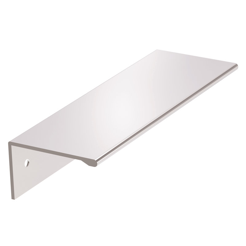 Poignées Edge 3-3 / 4 pouces (96mm) d'armoire en chrome poli centre à centre - paquet de 10, Chrome poli, 3 3/4"