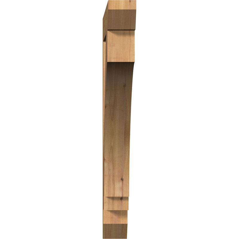 BKTIMP06 Support en bois rustique à lattes impériales, Cèdre rouge de l'Ouest (lisse), H 32 po x l 3,5 po x P 32 po