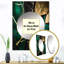 Phila abstrait Phila Gold I - miroir en marbre, miroir mural vert unique-646051127