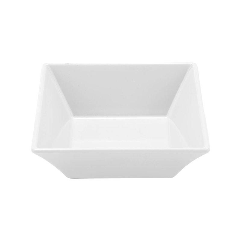ML-279-W - 23 oz (23 oz. Jante double), bol carré de 6 po, profondeur de 2 po, Blanc