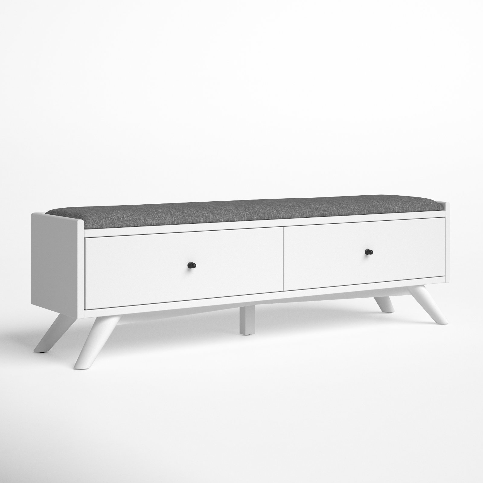 Williams 59" Bedroom Bench, White