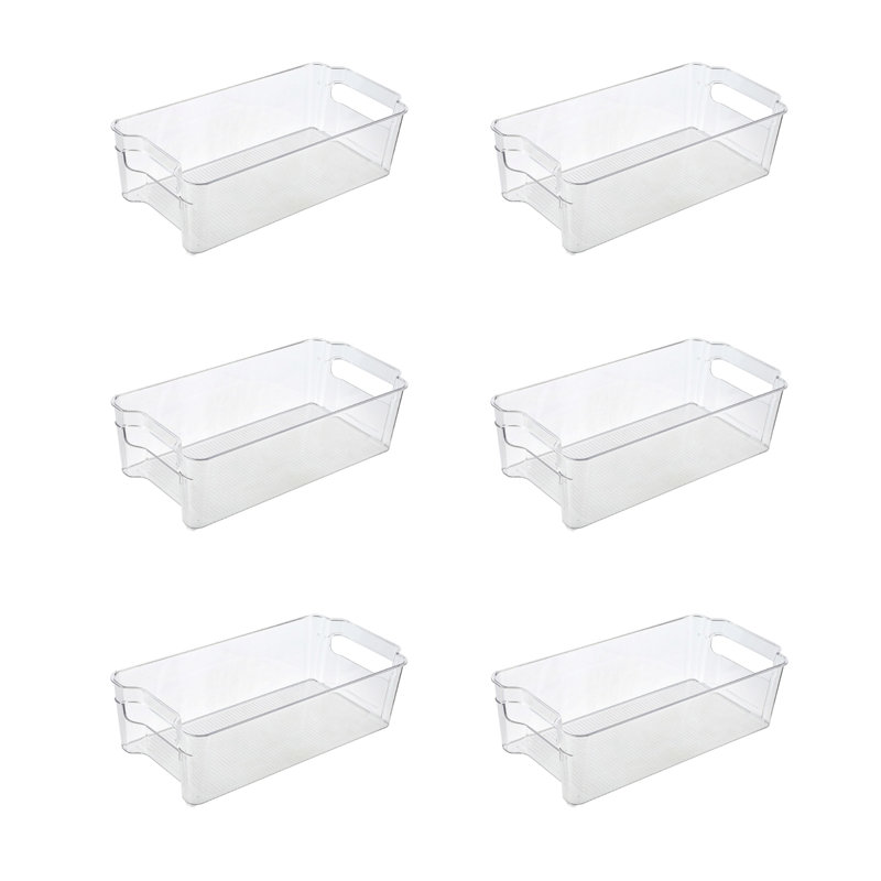 Ezystorage Medium Turn & Stack Clear Fridge, Kitchen & Pantry Storage Organizing Bin 