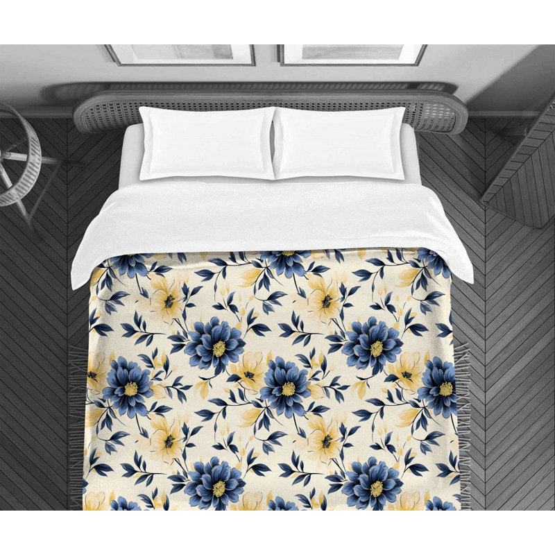 Floral Anquan Comforter, Twin Extra Long Comforter