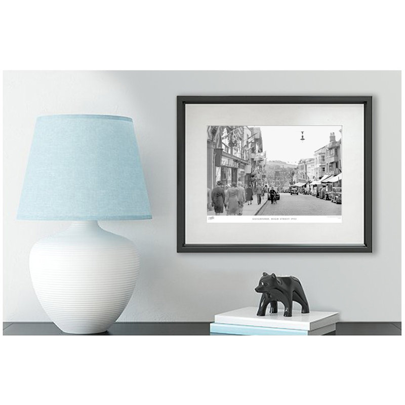 Guildford, High Street 1953 by Francis Frith - Single Picture Frame Print, 40cm H x 50cm W x 2.3cm D