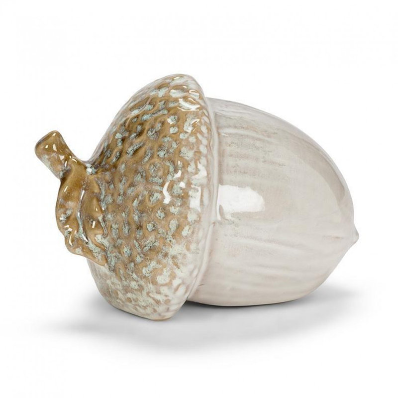 Petite figurine gland en porcelaine, H 3,5 po x l 4 po x P 5 po
